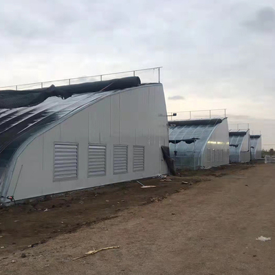 PE Film Pasif Solar Powered Greenhouse Dengan Sistem Pemanas Musim Dingin