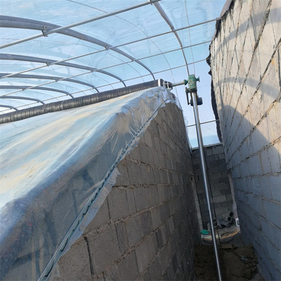 PE Film Pasif Solar Powered Greenhouse Dengan Sistem Pemanas Musim Dingin