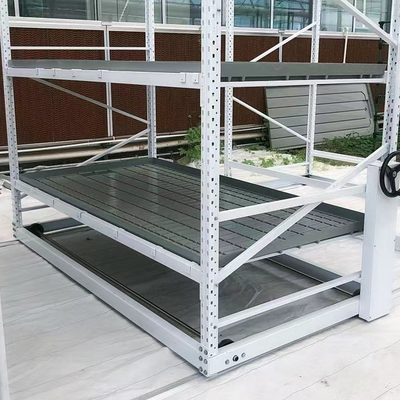 ABS Panel Material Greenhouse Rolling Benches Luas yang dapat disesuaikan 61cm-178cm