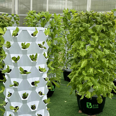 Growart Tower Sistem Pertanian Hidroponik Otomatis Air Line terlihat Menghemat ruang ABS