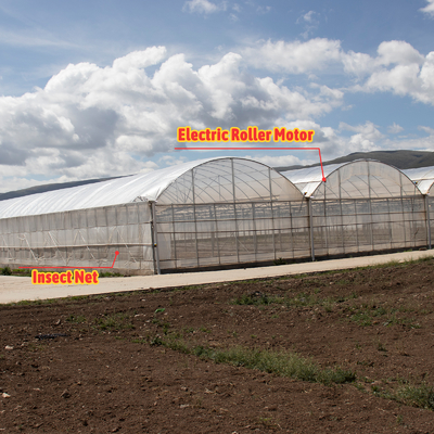 24x40m Galvanized Steel Greenhouse dengan 150mikron PE Film