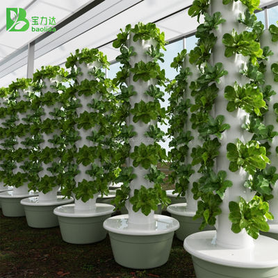 30L 9 Lapisan Komersial Otomatis Hydroponic Menara Menumbuhkan Salat Vertikal Sistem Aquaponic dengan Pompa