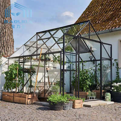 Kaca Tempered Isolasi Bunga Rumah Kaca Hortikultura Berventilasi