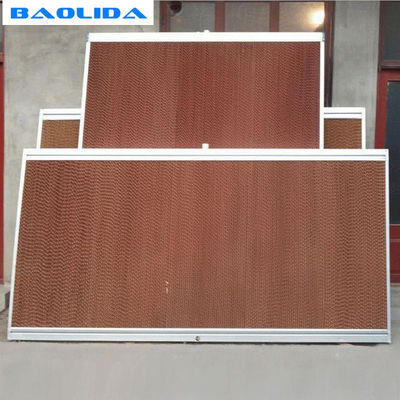 Pad Sistem Pendingin Rumah Kaca Dengan Bingkai Aluminium / Galvanis / Stainless Steel
