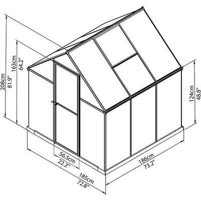 Tenda Rumah Kaca Mini Knockdown / Rangka Aluminium Tenda Tanaman Luar Rumah